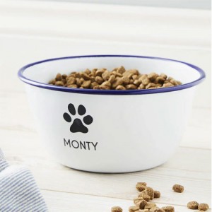 Personalised Enamel Dog Bowl