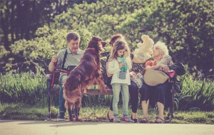 Making new friends when out walking